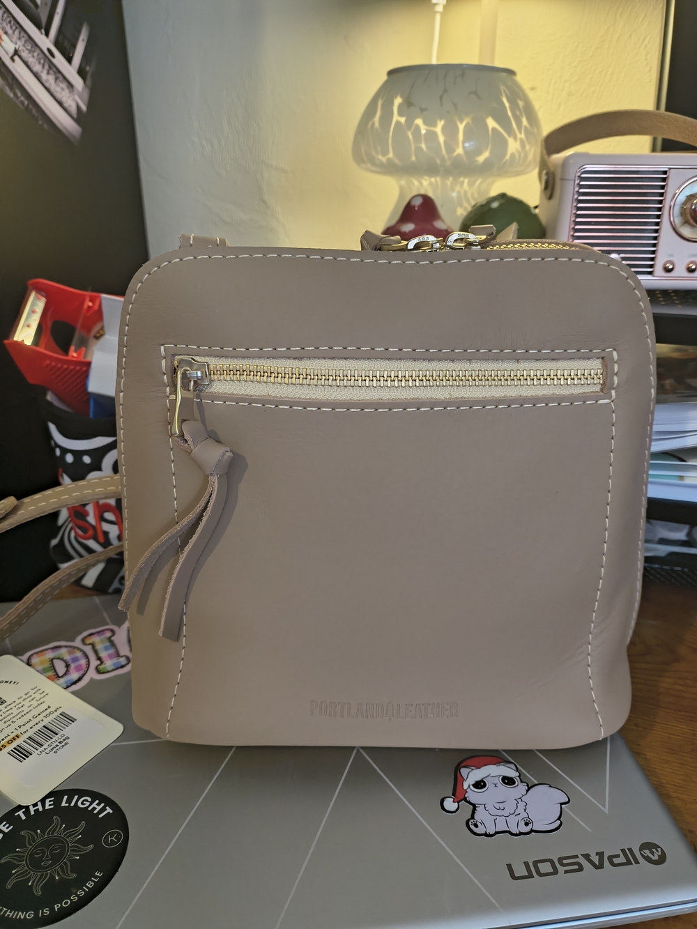 Portland Leather Luna Crossbody with Front Zip and Tassel